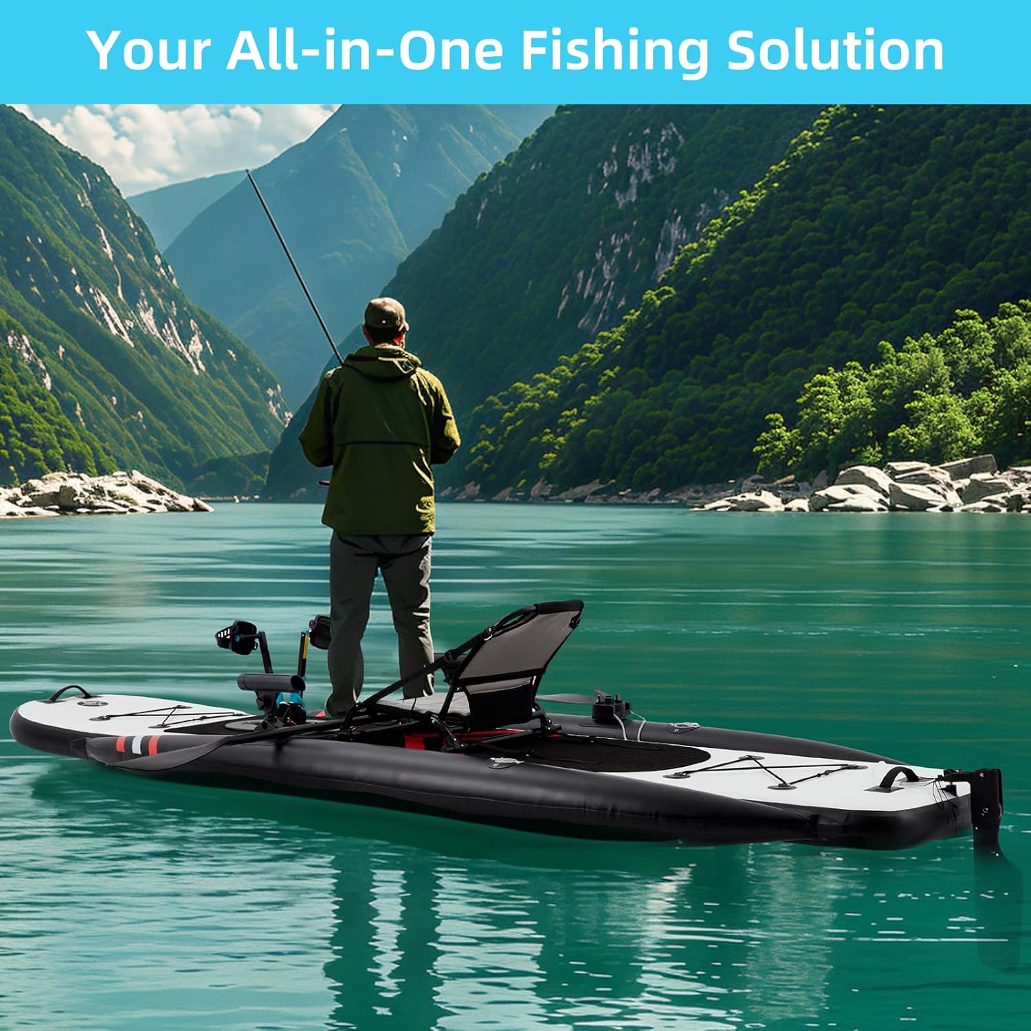 12ft Premium PVC Inflatable Fi - Fishing Kayak Seat recension och pris