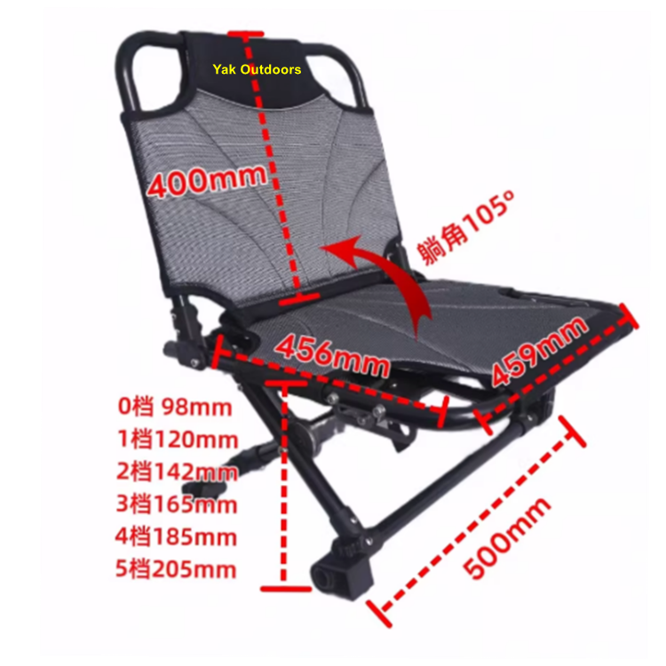 Yak Outdoors 2026 Aluminum All - Fishing Kayak Seat recension och pris