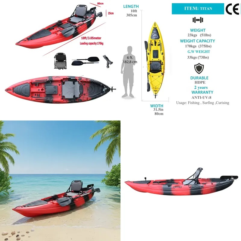 10ft Single Seat Sit on Fishin - Fishing Kayak Seat recension och pris